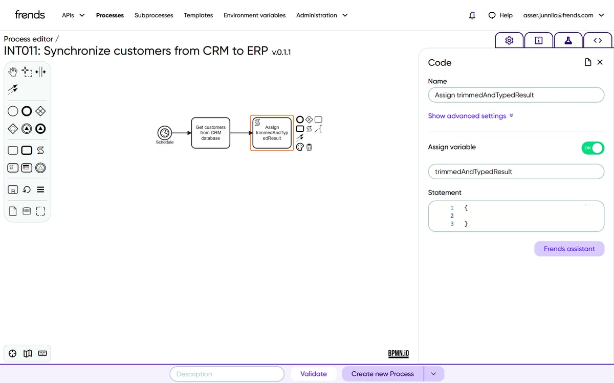 Frends AI Code Generator