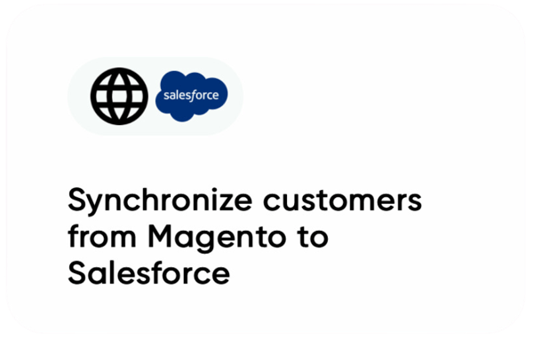 Sync customers from Magento to Salesforce